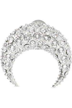 Marine Serre Moon Ohrring mit Strass