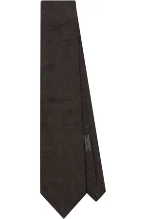 Prada 2000s Seidenkrawatte mit Jacquardmuster