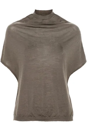 Rick Owens Top mit Wasserfallkragen
