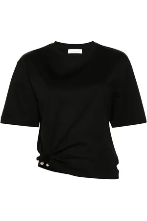 Paco rabanne Jersey-T-Shirt mit ikonischem Piercing