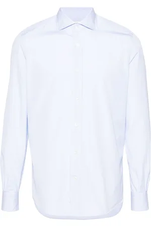 MAZZARELLI Hemd mit Windowpane-Print
