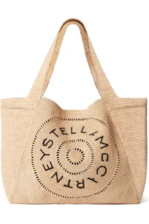 Stella McCartney Mittelgroße Handtasche mit Logo-Stickerei