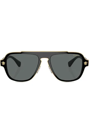 VERSACE Pilotenbrille mit eckigen Gläsern