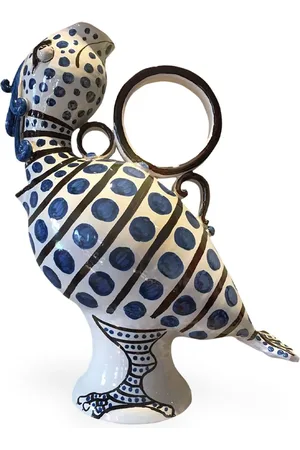 Les-Ottomans Handbemalte Vase aus Porzellan 26cm