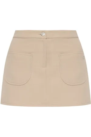 Courrèges Minirock mit Logo-Applikation