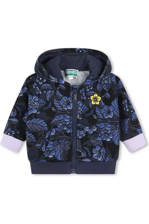 Kenzo Kapuzenjacke mit Blumen-Print