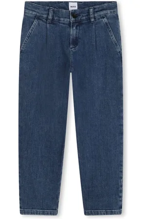 HUGO BOSS Halbhohe Straight-Leg-Jeans