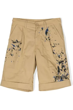 Moschino Chino-Shorts mit Farbklecksen