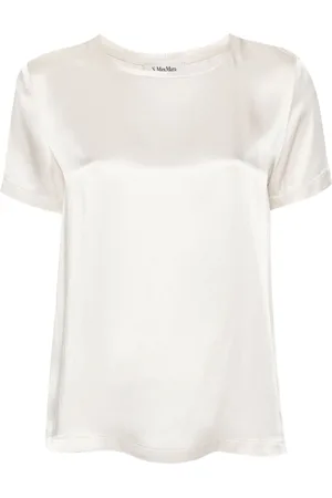 Max Mara Rebecca T-Shirt aus Satin