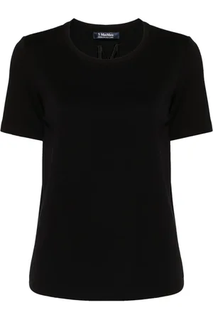 Max Mara T-Shirt mit Logo-Stickerei