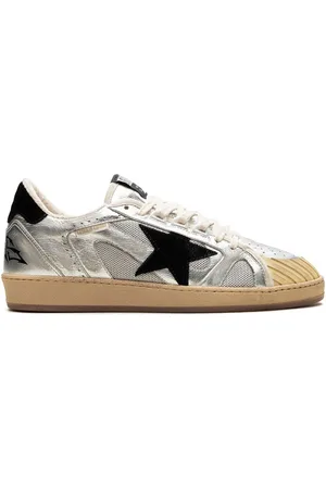 Golden Goose Ball Star "Silver/Black" Sneakers