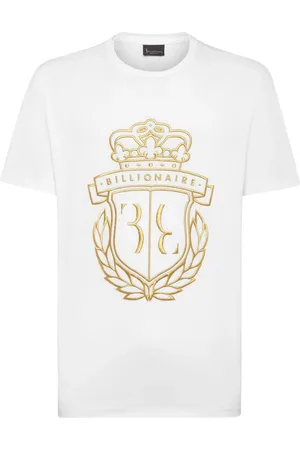 BILLIONAIRE T-Shirt mit Wappenstickerei