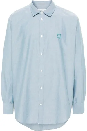 Maison Kitsuné Hemd mit Contour Fox Head-Stickerei