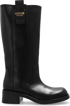 Moschino Stiefel mit Logo-Applikation