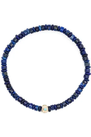 LUIS MORAIS 14kt Gelbgoldarmband mit Lapislazuli