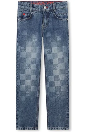 HUGO BOSS Jeans mit Monogramm-Print