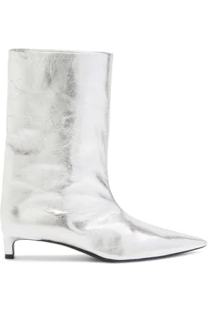 Jil Sander Stiefeletten im Metallic-Look