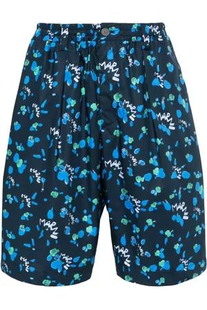 Marni Dripping Segelshorts mit abstraktem Print