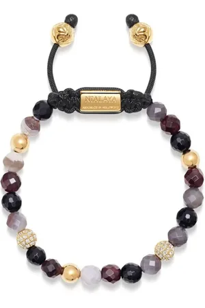 Nialaya Botswana Perlenarmband mit Achat
