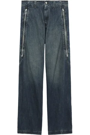 Maison Margiela Halbhohe Wide-Leg-Jeans