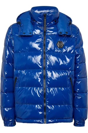 Philipp Plein Gefütterte Jacke mit Hexagon-Schild
