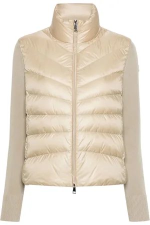Moncler Steppjacke mit gestrickten Ärmeln