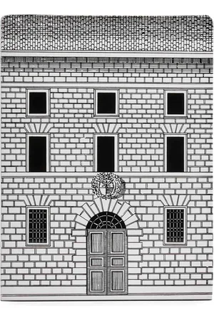 FORNASETTI Buchstützen mit Fassaden-Print