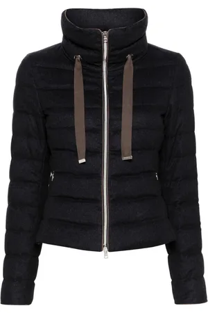 HERNO Gefütterte Jacke mit Stehkragen