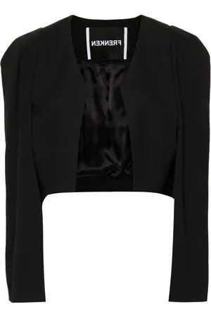 Frenken Cropped-Jacke mit Puffärmeln