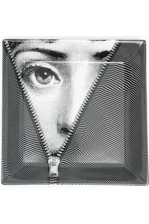 FORNASETTI Aschenbecher aus Keramik mit Lina-Cavalieri-Print
