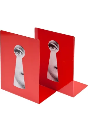 FORNASETTI Buchstützen mit Schlüssellochmotiv