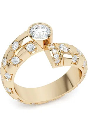 LOEV Curve Rng aus recyceltem 18kt Gelbgold mit Diamant