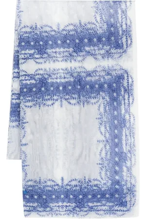 Serafini Tüllschal mit Blumen-Print
