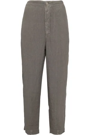 TRANSIT Cropped-Hose aus Leinen