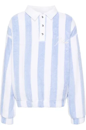 Rhude Striped Loop Terry Poloshirt