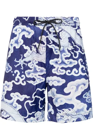 Maharishi Badeshorts mit Cloud Dragon-Print