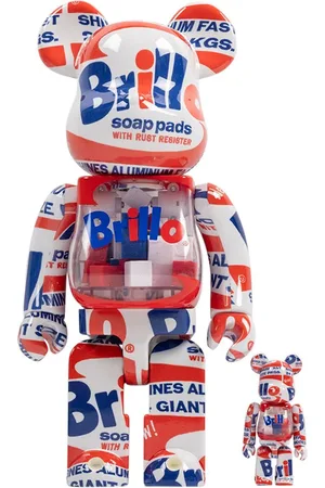 MEDICOM TOY X Andy Warhol Brillo BE@RBRICK 100% und 400% Figuren-Set
