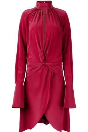 Nina Ricci Midikleid mit Stehkragen
