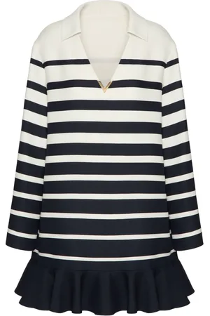 VALENTINO GARAVANI Gestreiftes Kleid