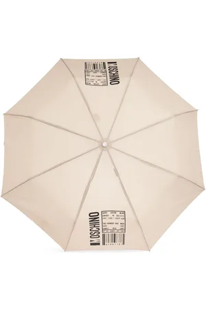 Moschino Kompakter Regenschirm mit Logo-Barcode-Print