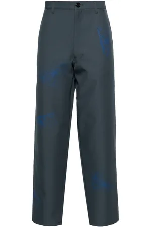 Comme des Garçons Weite Hose mit Graffiti-Print