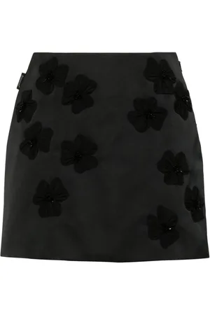 Moncler Minirock mit Blumenapplikation