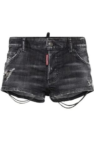 Dsquared2 Jeans-Shorts mit Kettendetail