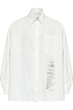 Maison Margiela Spliced Numbers Hemd aus Popeline