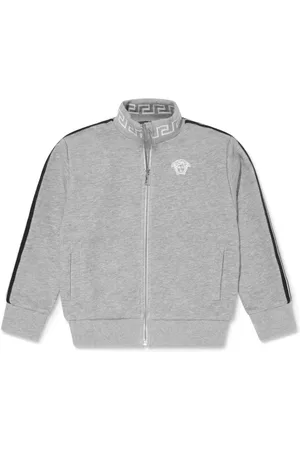 VERSACE Greca Sweatshirt mit Reißverschluss