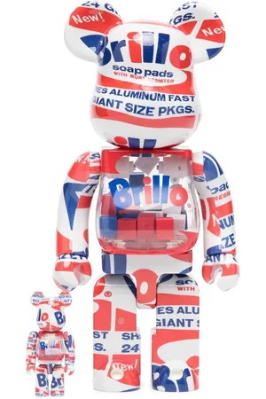 MEDICOM TOY X Andy Warhol Brillo BE@RBRICK 100% und 400% Figuren-Set