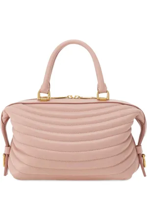 Salvatore Ferragamo Gesteppte Bowling Tote Bag