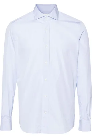 MAZZARELLI Hemd mit Windowpane-Print