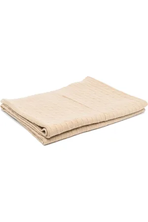 Ralph Lauren Kaschmirdecke mit Zopfmuster 60cm x 60cm
