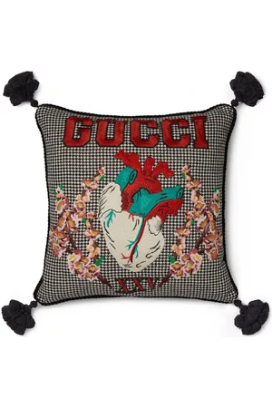 Gucci Kissen mit Logo-Stickerei